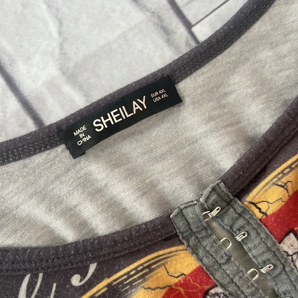 Sheilay black tank top size 4XL - Picture 7 of 8